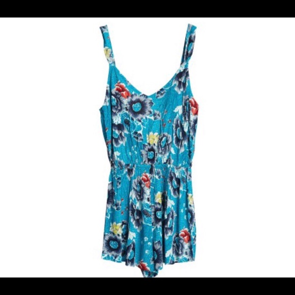 🍍Billabong Ever Last floral romper in teal. - Picture 8 of 8